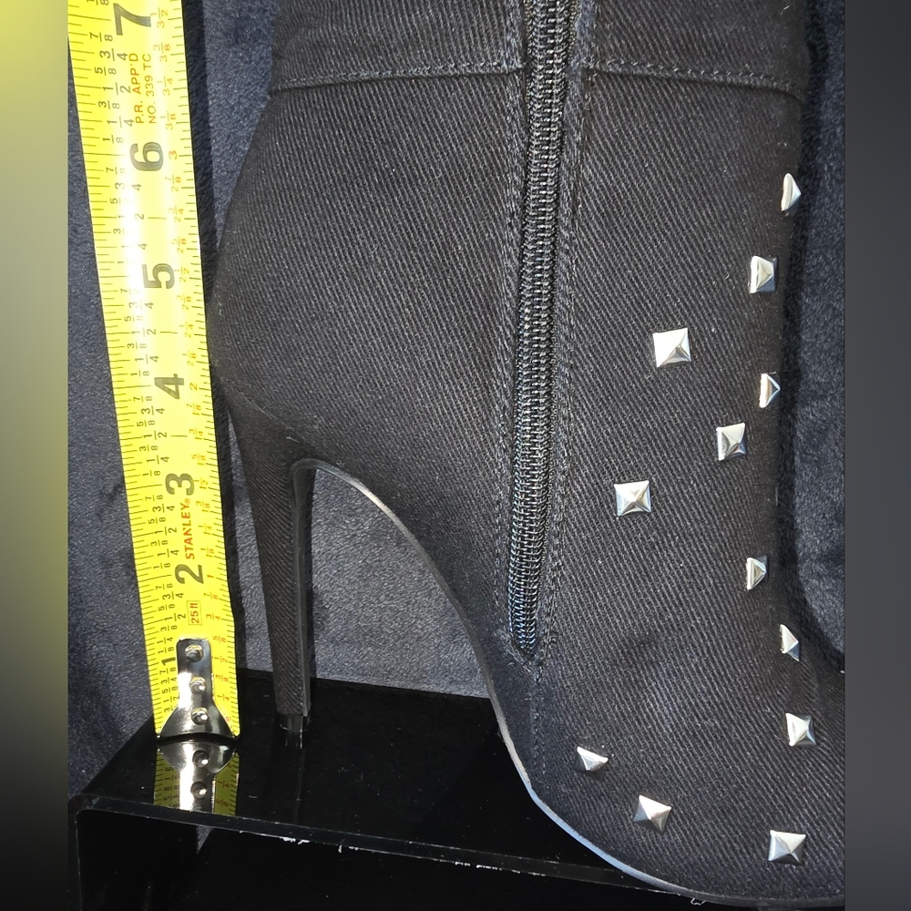 Cape Robbin 'Rocker' Thigh High Boot With Silver Embellishments - Picture 8 of 8